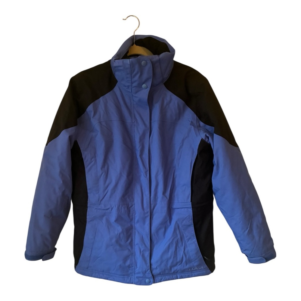 L.L. Bean Rugged Ridge Insulated Parka Jacket - Women’s Medium - Blue/Black - Picture 2 of 5
